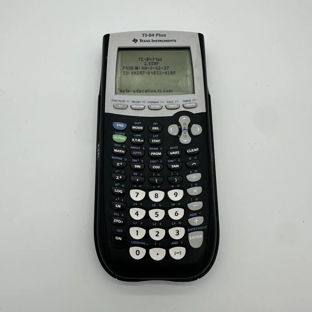 Texas Instruments TI-84 Plus‎ Graphing Calculator Black Tested With Cover